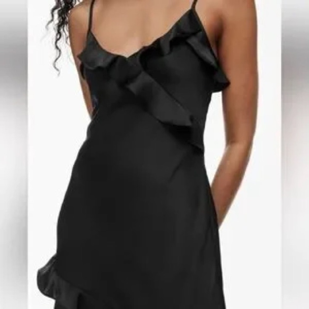 Aritzia Wilfred Botanical Satin Dress - Picture 3 of 10